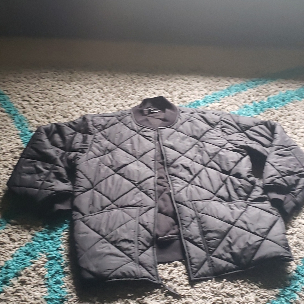 Mens Quilted Bomber Jacket